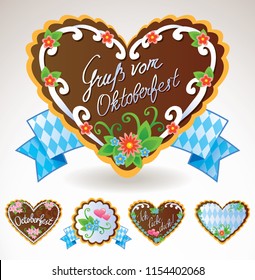 Oktoberfest souvenirs - gingerbread cookies and pretzel