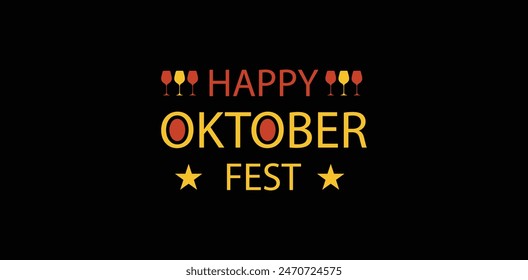 Oktoberfest Spirit with Chic Text Art Design