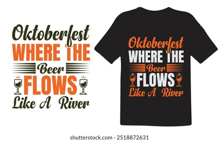 Oktoberfest T-Shirt-Design, teures Oktoberfest T-Shirt-Design, Bestes Oktoberfest T-Shirt-Design, Happy Oktoberfest, Premium Vektor für T-Shirt.