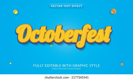 Oktoberfest Text Effect Editable With Graphic Style