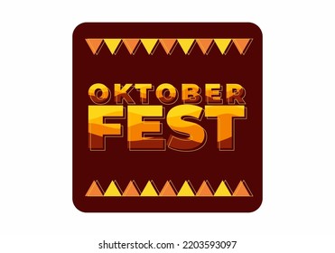 Oktoberfest text effect for social media banner design