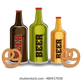 oktoberfest traditional food isolated vector illustration eps 10