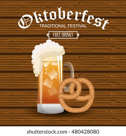 oktoberfest traditional food isolated vector illustration eps 10