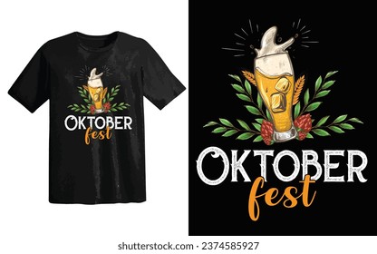 Oktoberfest T-shirt Design Beer Festival