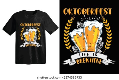 Oktoberfest T-shirt Design Beer Festival