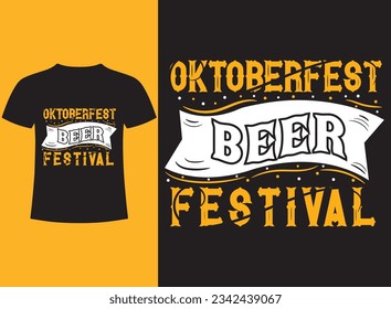 Oktoberfest-T-Shirt-Design, Vektorelemente, Oktoberfest-Ullustration