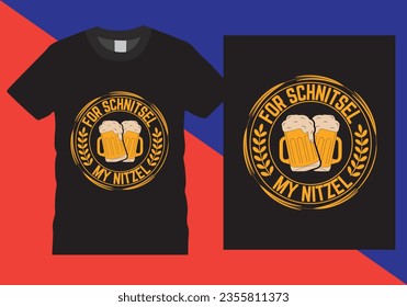 Oktoberfest T-shirt Design vector illustration,  Beer typography Oktoberfest design. 