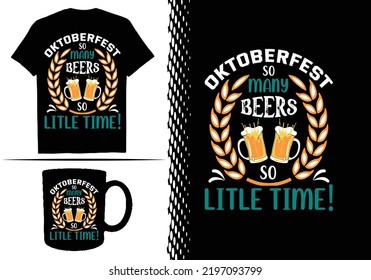 Oktoberfest t-shirt design vector and templet.