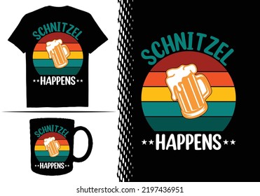 Oktoberfest t-shirt design vector and templet.