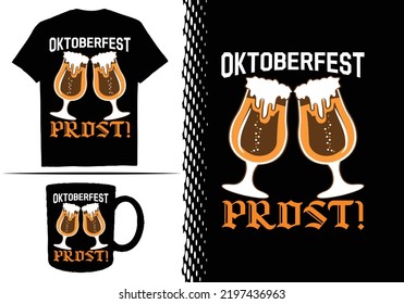 Oktoberfest t-shirt design vector and templet.