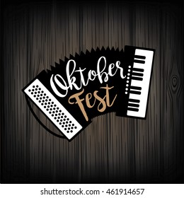 Oktoberfest Type and icons. EPS 10 vector.
