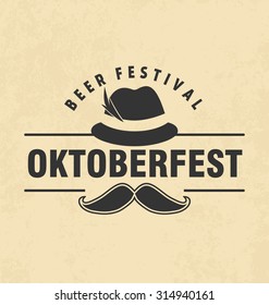 Oktoberfest Typographic Design - Poster Vector Design for Beer Festival