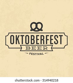 Oktoberfest Typographic Design - Poster Vector Design for Beer Festival