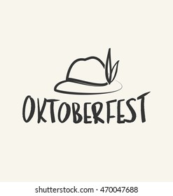 Oktoberfest Typographic Vector Design. Vintage Lettering Poster Design for Beer Festival