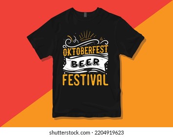 Diseño de camisetas vectoriales premium para tipografía Oktoberfest