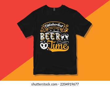 Oktoberfest typography premium vector t-shirt design