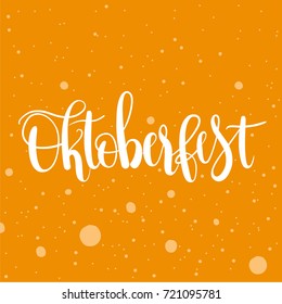 Oktoberfest , unique hand drawn typographic poster.Vector art. Perfect design for cards, wallpaper, posters ,banners ,invitations. Oktoberfest design.