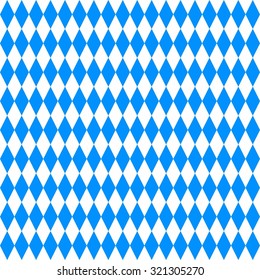 Oktoberfest vector background with blue and white rhombus