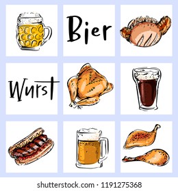 Oktoberfest vector clipart illustration