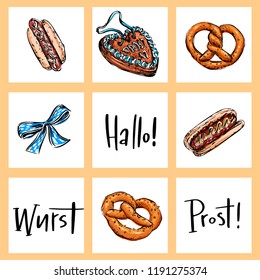 Oktoberfest vector clipart illustration