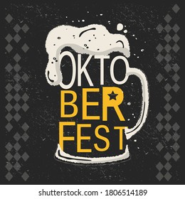 Oktoberfest vector illustration for beer festival, bar club, restaurant and Oktoberfest. 