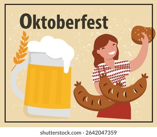 Oktoberfest Vector Illustration Templates - Posters and Banners