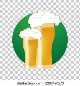 Oktoberfest Vector Ilustration. Beer Flat Icon