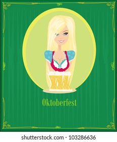 Oktoberfest waitress