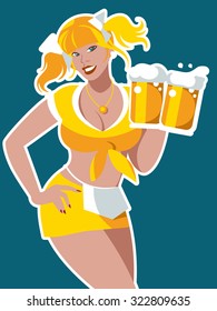 Oktoberfest waitress