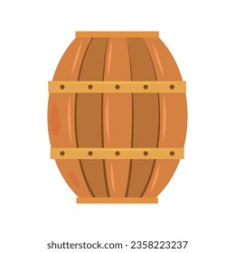 oktoberfest wooden barriel vector isolated
