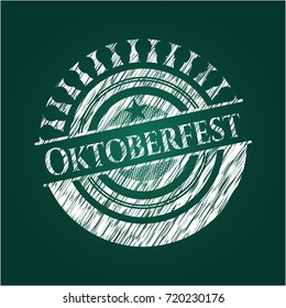 Oktoberfest written with chalkboard texture