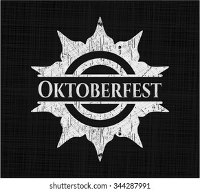 Oktoberfest written on a chalkboard