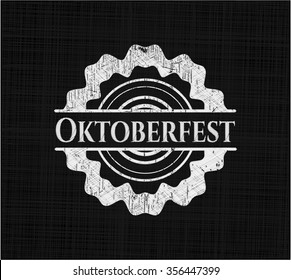 Oktoberfest written on a chalkboard