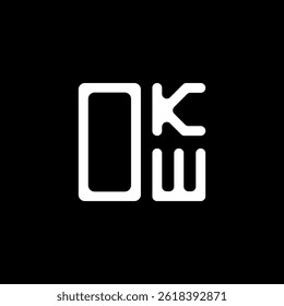 OKW letter logo creative design with vector graphic, OKW simple and modern logo. OKW luxurious alphabet design  