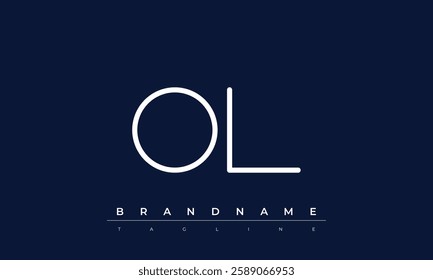 OL Abstract letter logo. This logo icon incorporate with abstract shape in the creative way