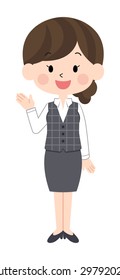 OL / business woman(uniform) / whole body 2