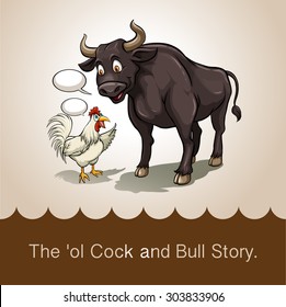 The ol cock and bull story illustration