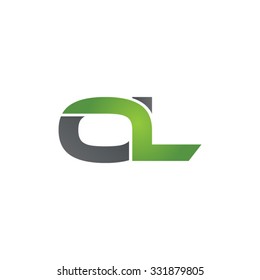 OL company linked letter logo green