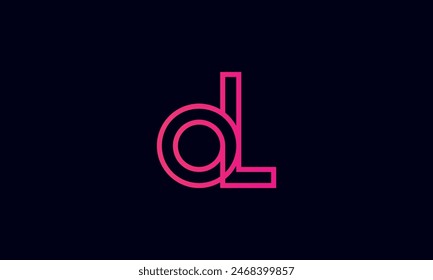 OL Creative And Modern OL Logo. Initial Letter OL Logo Design on Black Background.