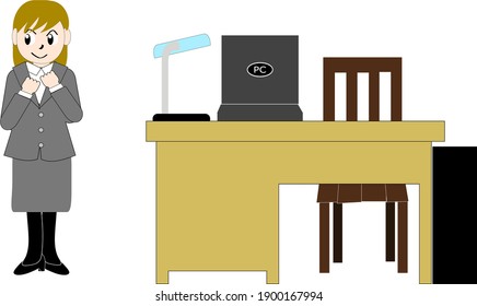 OL and desk to work remotely
