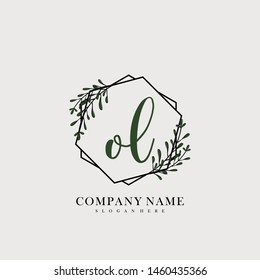 OL Initial beauty floral logo template