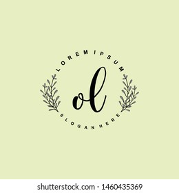 OL Initial beauty floral logo template