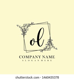 OL Initial beauty floral logo template