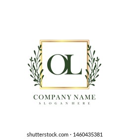 OL Initial beauty floral logo template