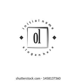 OL Initial beauty monogram logo vector