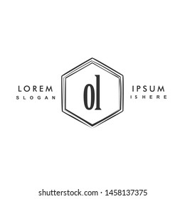 OL Initial beauty monogram logo vector