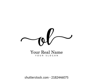 OL Initial beauty monogram logo vector