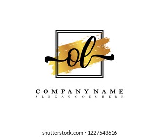 OL Initial handwriting logo concept