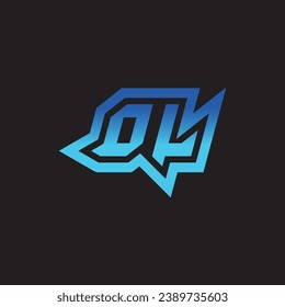 OL initial inspiration logo design esport and gaming clan ideas