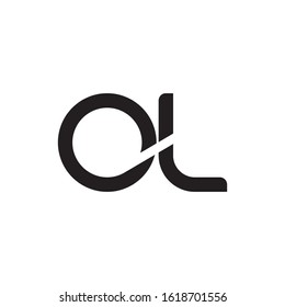 OL initial letter logo template vector icon design